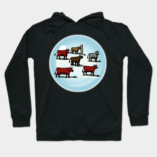 Bovine Revolution Cartoon Hoodie